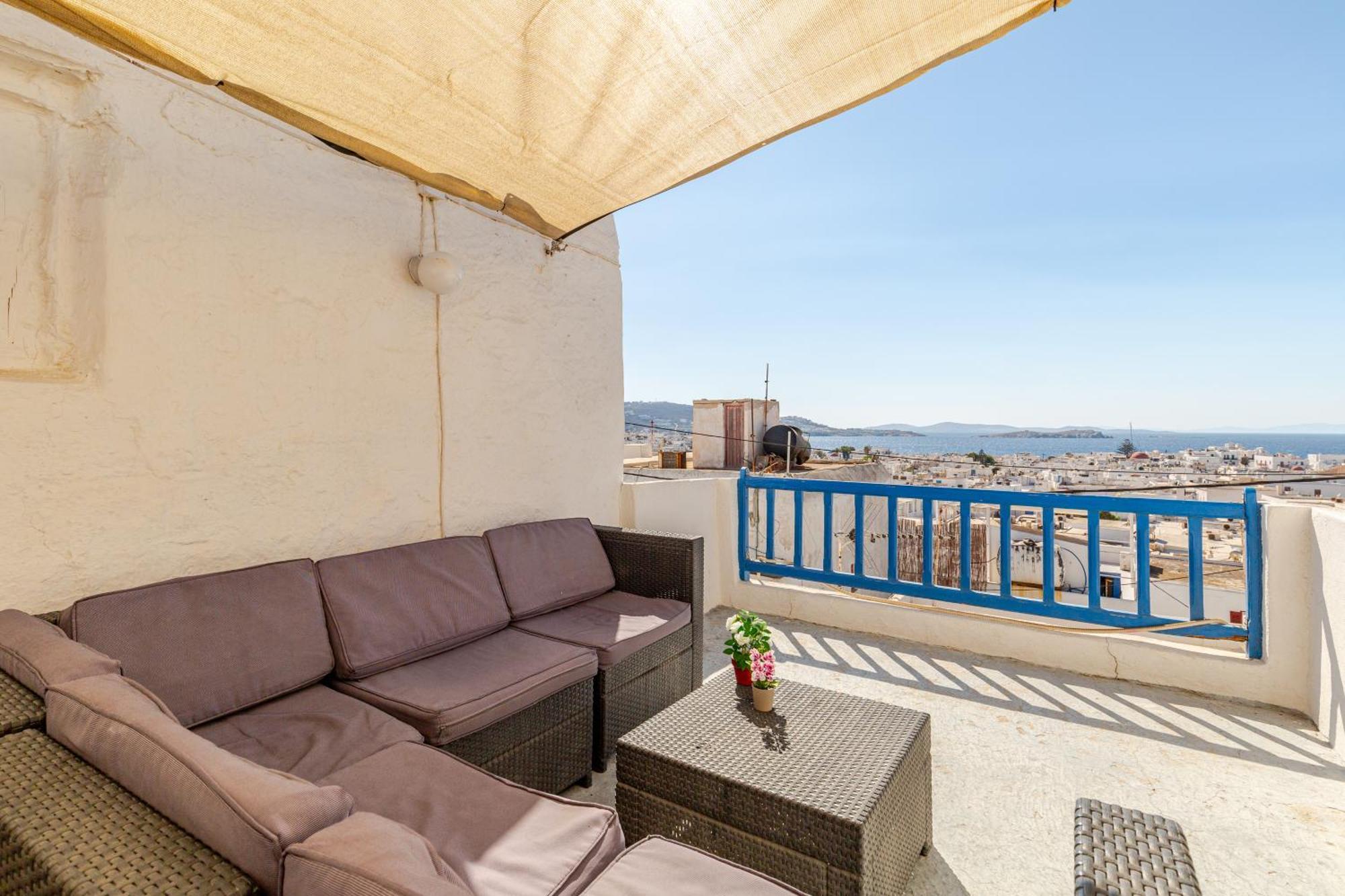 Elenitas Town House With Veranda And Sea View Mykonos Town Kültér fotó