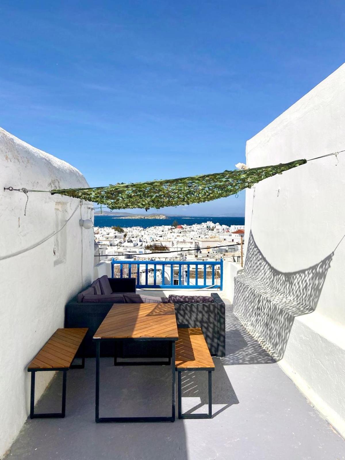Elenitas Town House With Veranda And Sea View Mykonos Town Kültér fotó