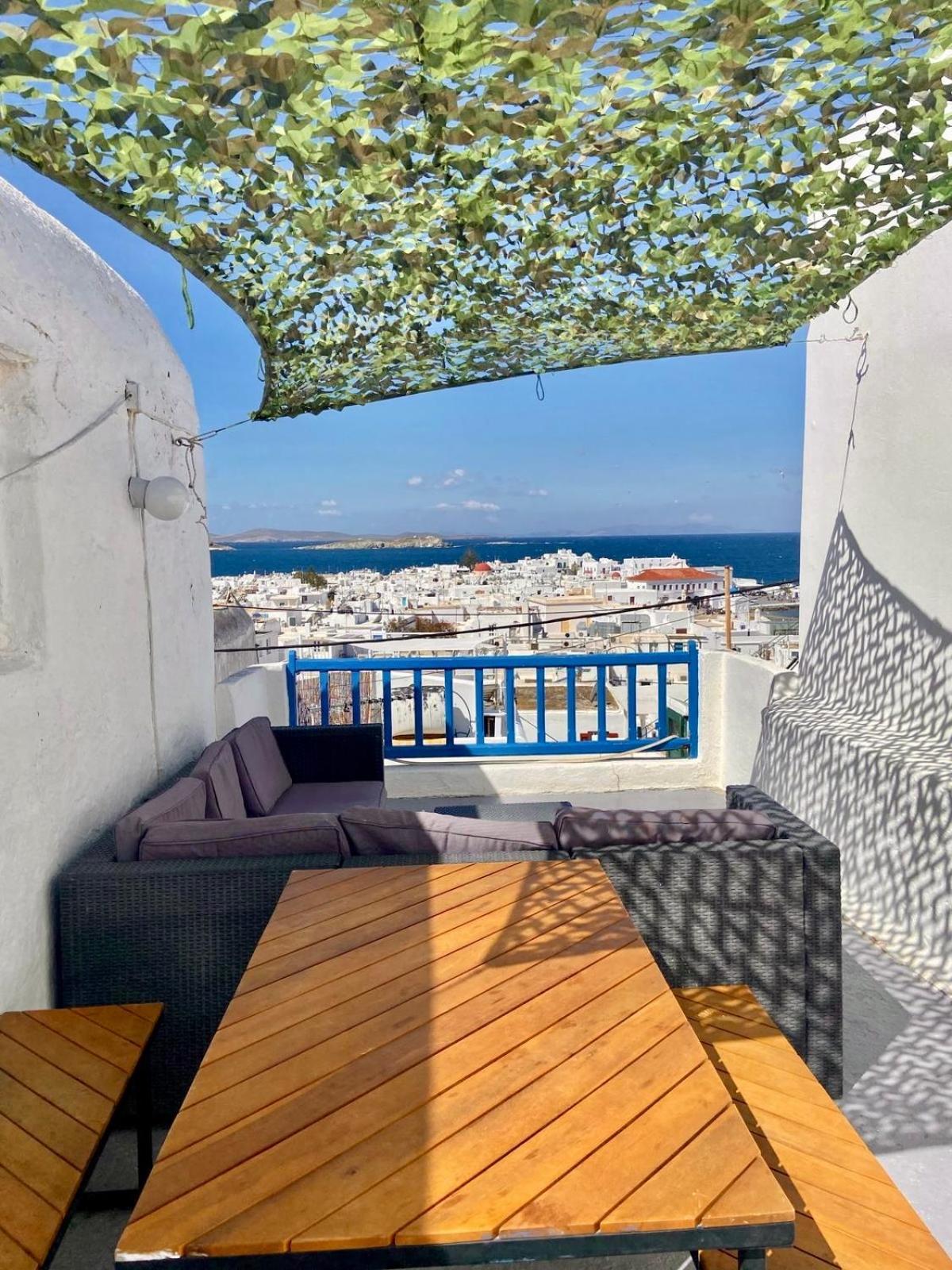 Elenitas Town House With Veranda And Sea View Mykonos Town Kültér fotó